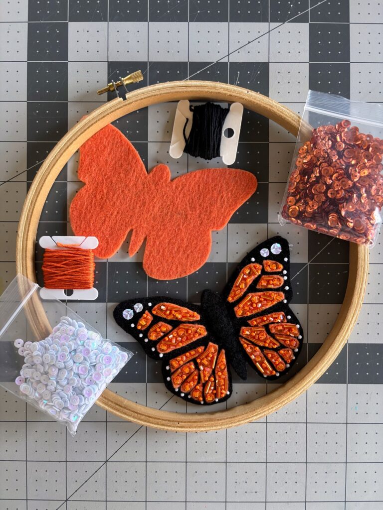 Materials you need for this project laying on the table.