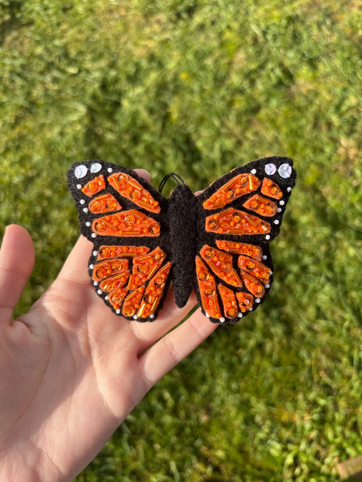 Finished Butterfly ornament.