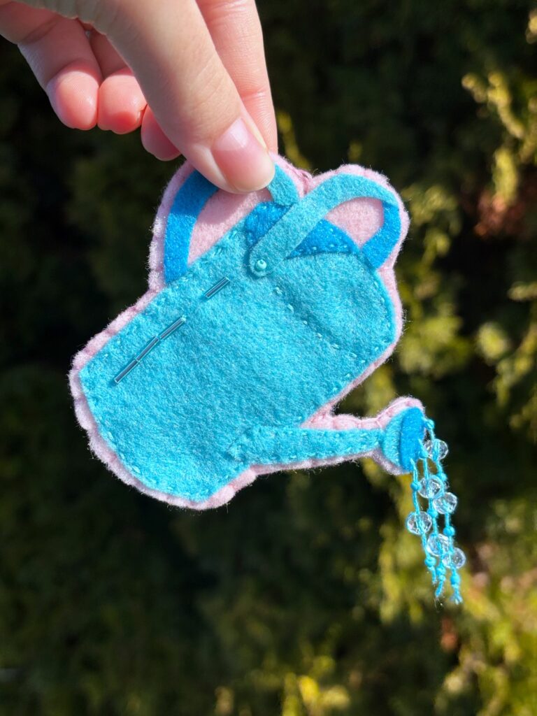 Watering Can Felt Ornament.