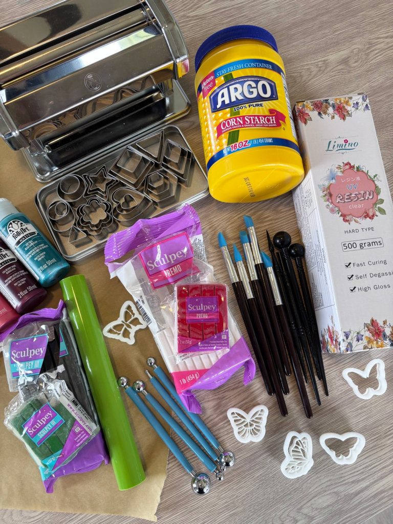 Polymer Clay tools on a table.